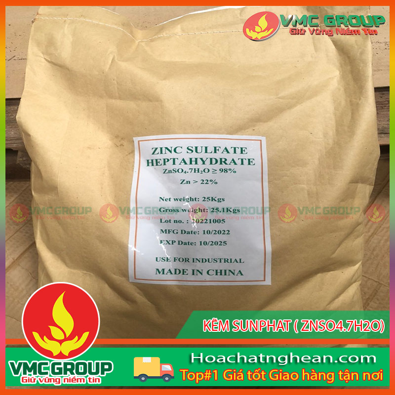 ZINC SULPHATE HEPTAHYDRATE - KẼM SUNPHAT ( ZNSO4.7H2O)